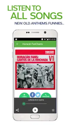 FanChants Huracan Fans Songs & Chants android App screenshot 5